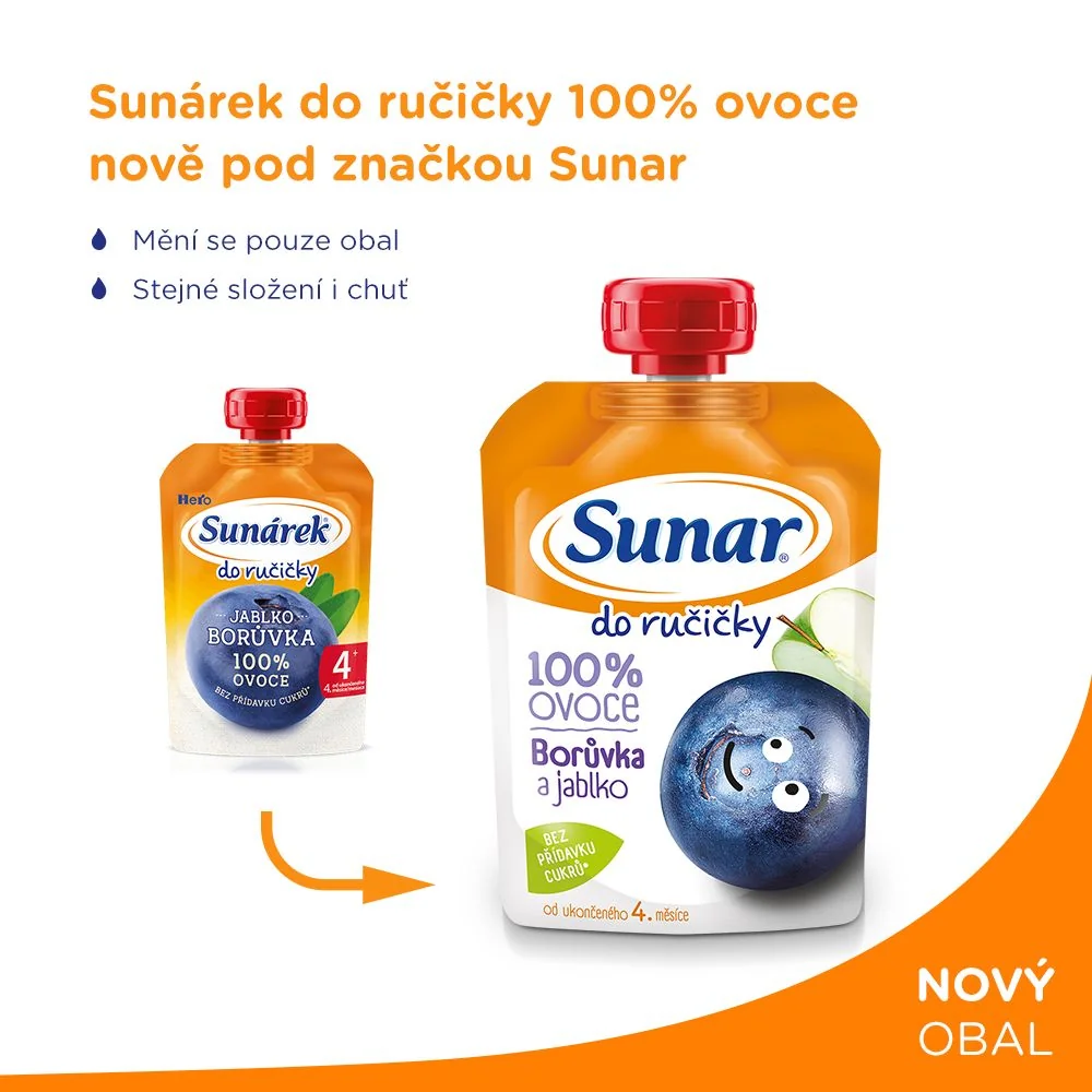 Sunar Do ručičky borůvka a jablko 100 g