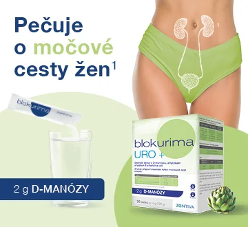 Blokurima URO+ 2 g d-manózy. Pečuje o močové cesty žen.