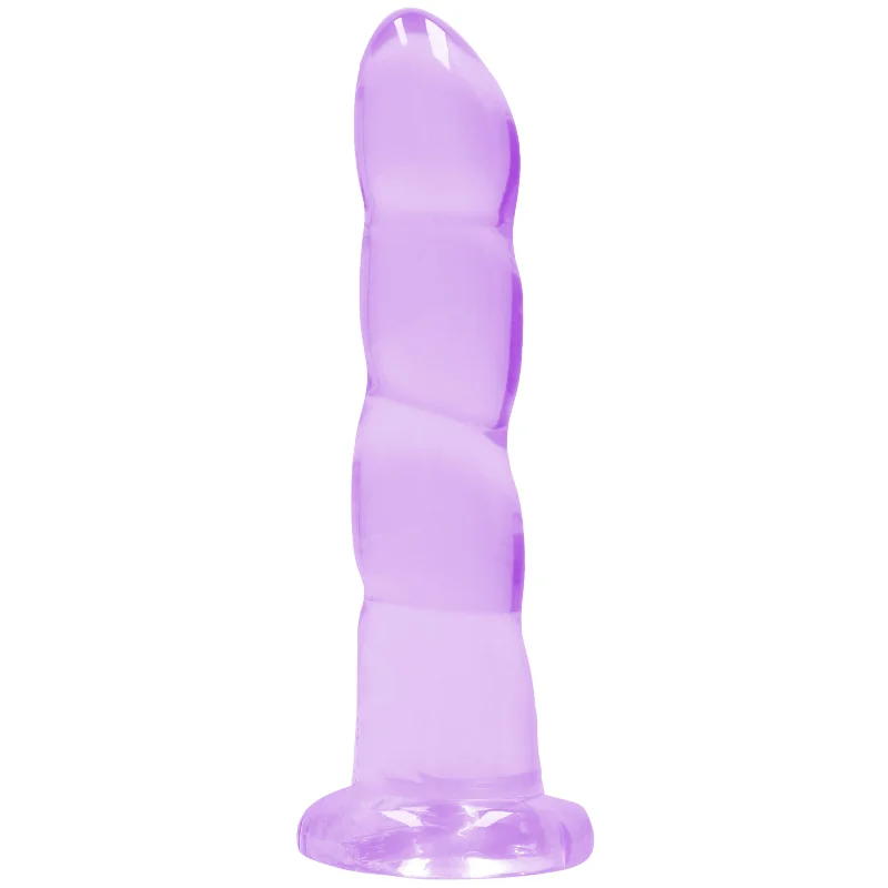 RealRock Dildo s přísavkou Majestic, fialové 17 cm
