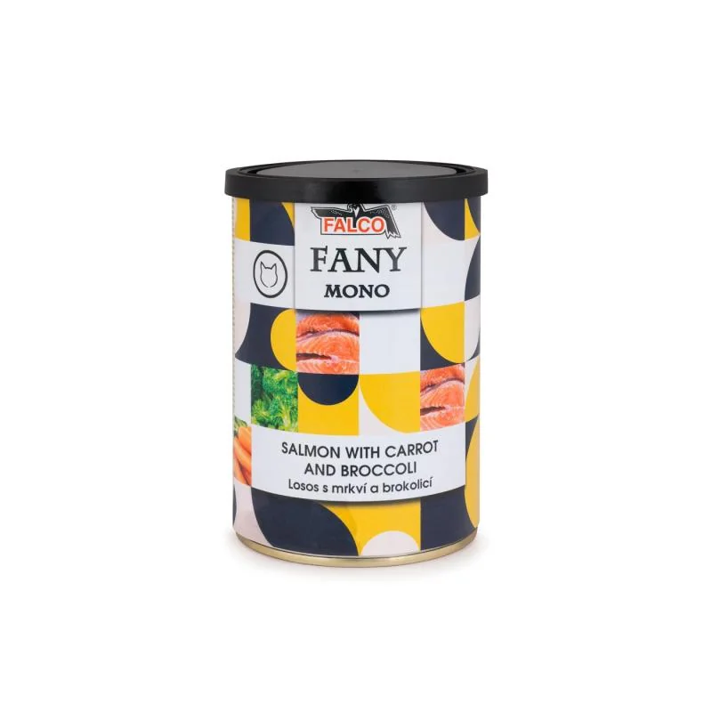Sokol Falco FANY MONO losos s mrkví a brokolicí 400g
