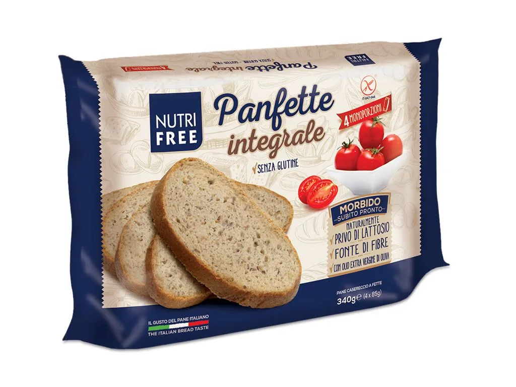 Nutrifree Bezlepkový celozrnný krájený chléb Panfette 340 g