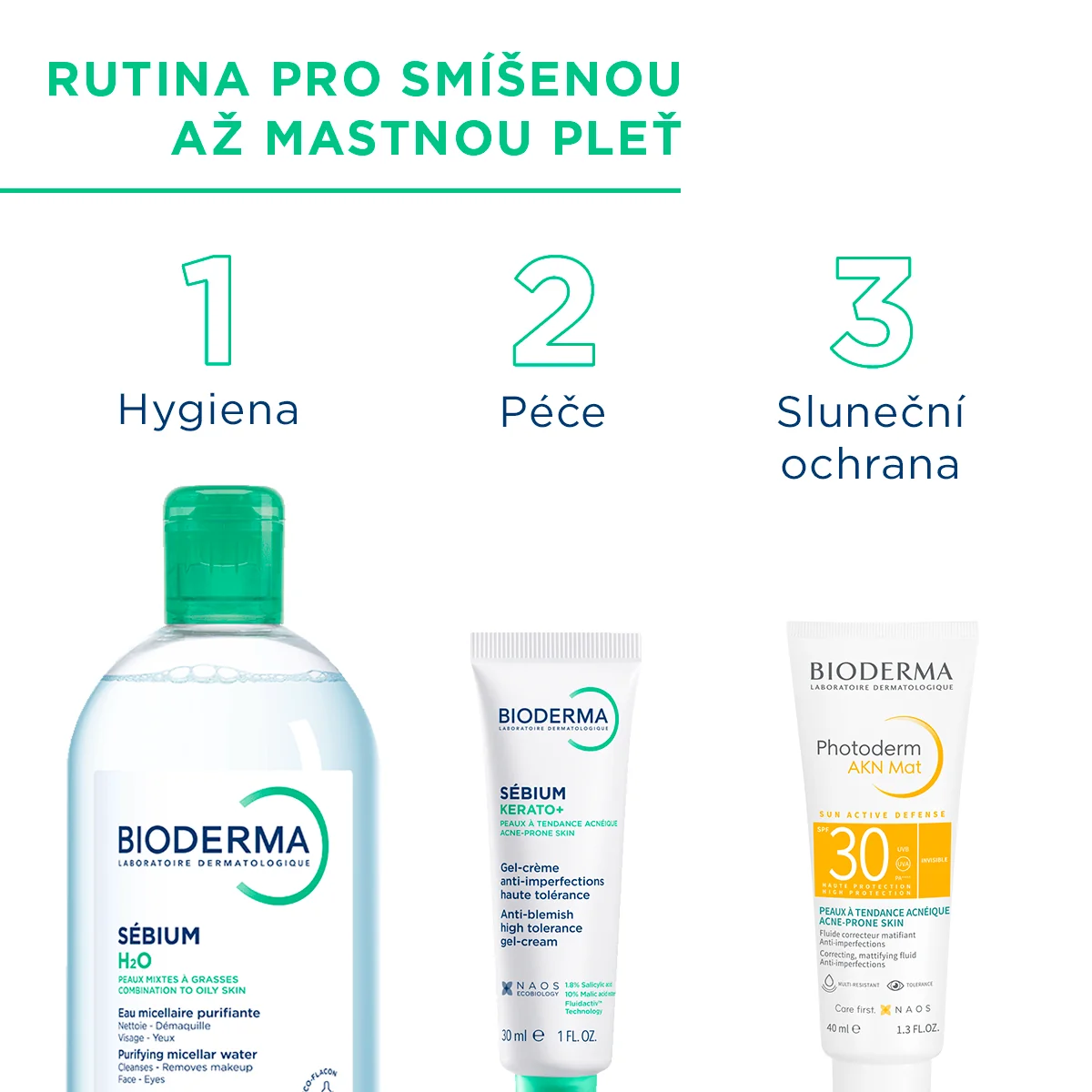 BIODERMA Sébium H2O čisticí micelární voda 250 ml