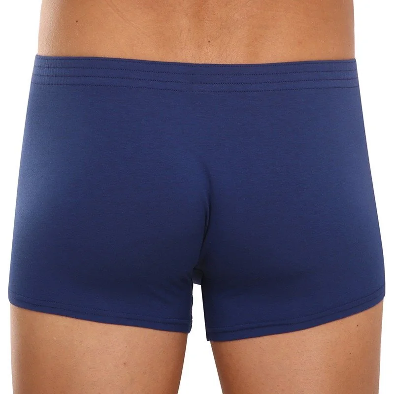 Styx Pánské boxerky klasická guma modré (Q968) XXL