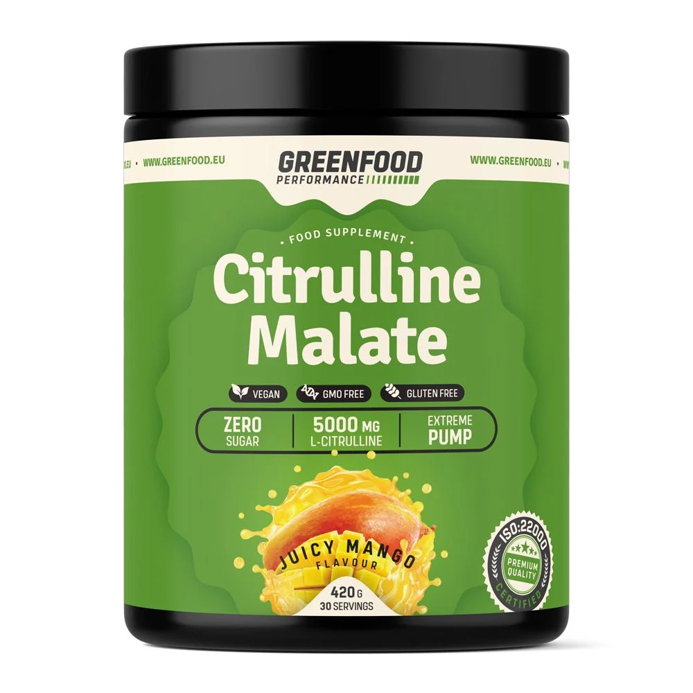 GreenFood Performance Citrulline Malate Juicy mango 420 g