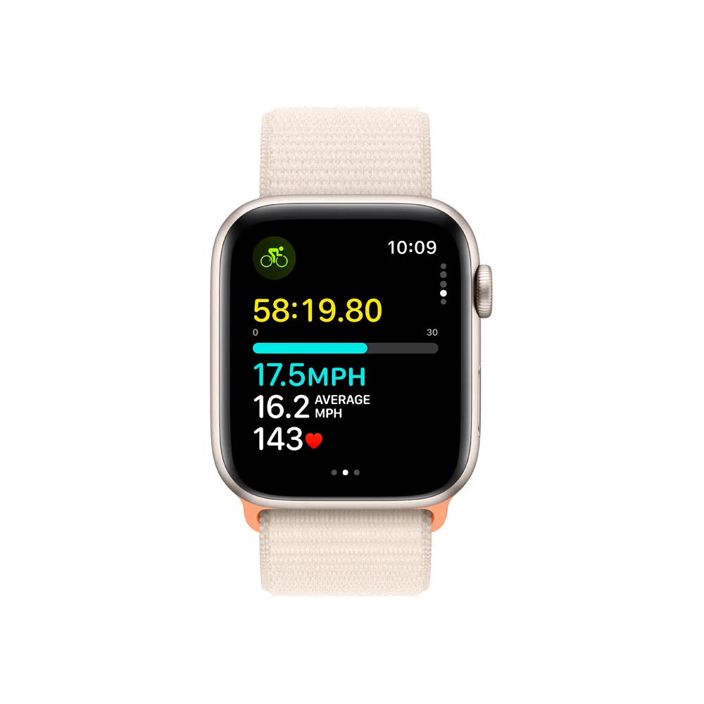 Apple Watch SE Cellular 44 mm sport loop smart hodinky Starlight