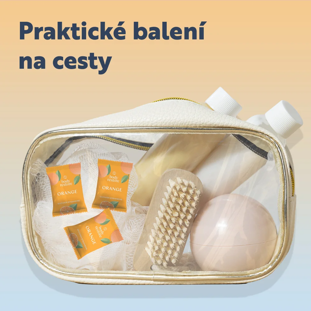 Body Restore Aromatické tablety do sprchy pomeranč 3 ks