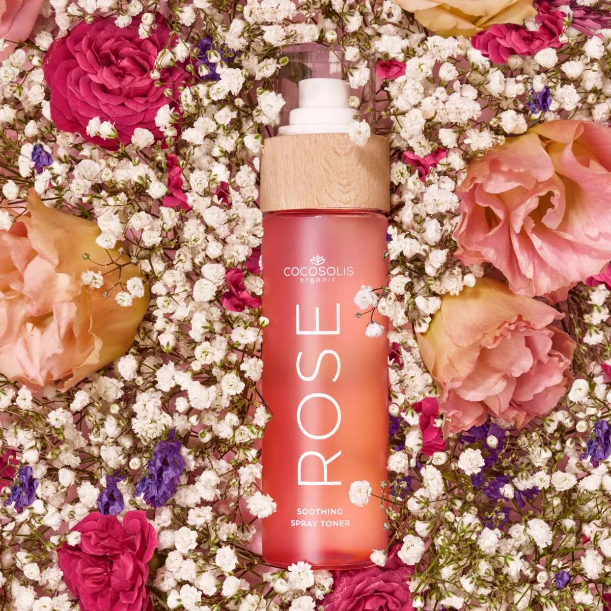 COCOSOLIS Rose zklidňující pleťové tonikum ve spreji 100 ml