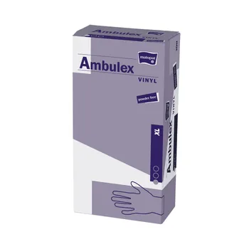 Ambulex Vinylové rukavice nepudrované vel. XL 100 ks