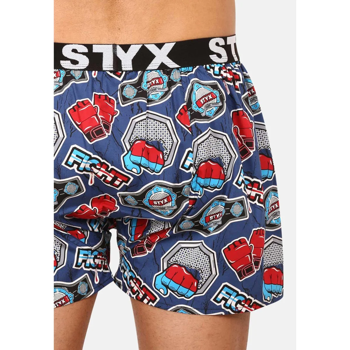 Styx Pánské trenky art sportovní guma fight (B1556) M