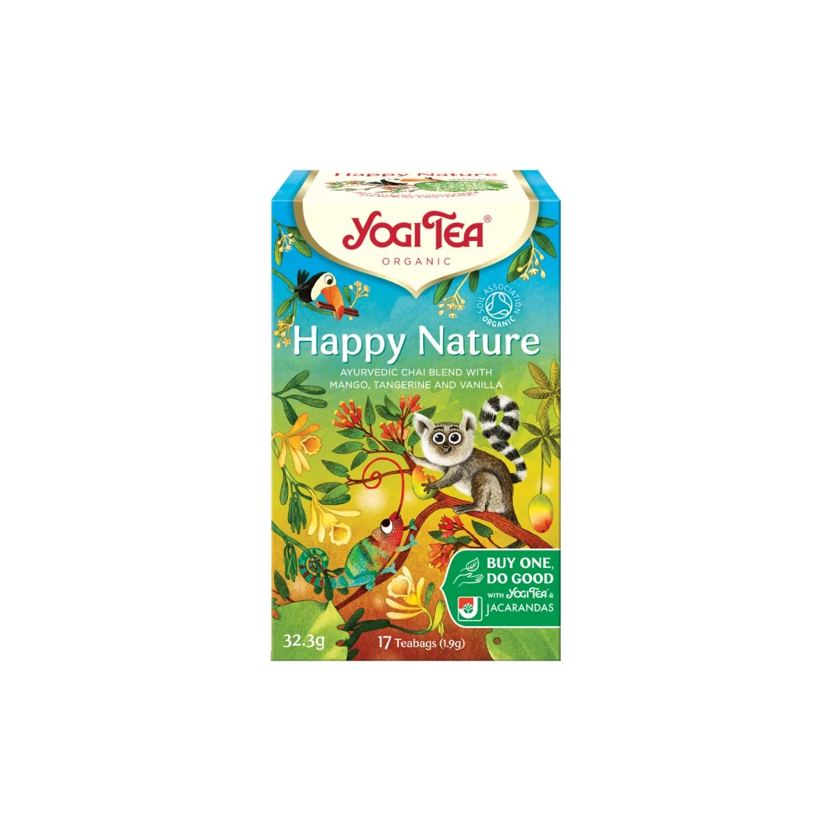 YOGI TEA Veselá příroda BIO porcovaný čaj 17 sáčků