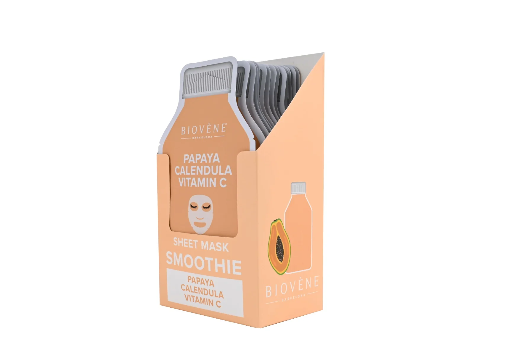 BIOVÉNE Papaya + Vitamin C Dewy-Bright plátýnková maska 25 ml