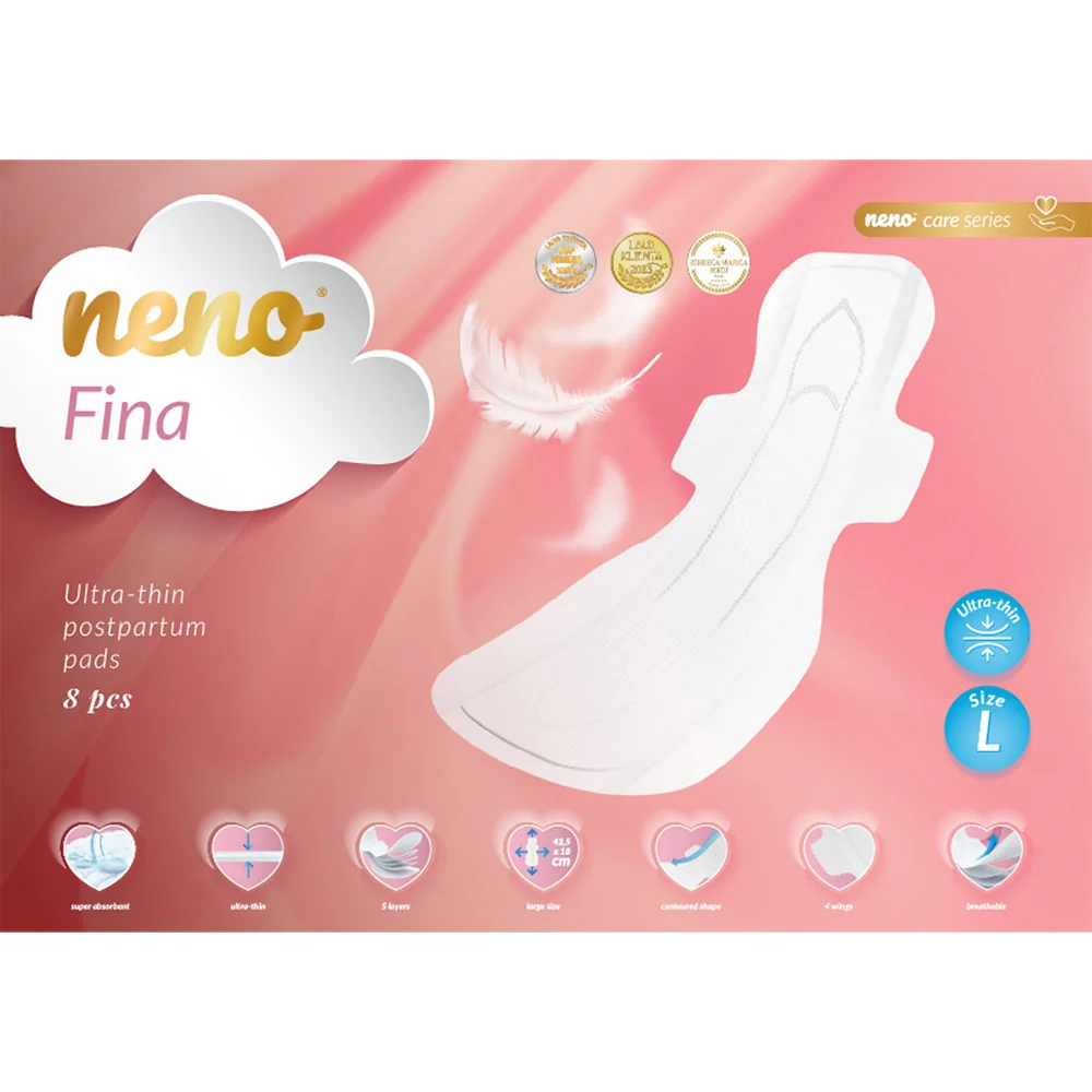 NENO Fina Poporodní vložky vel. L ultra tenké 8 ks