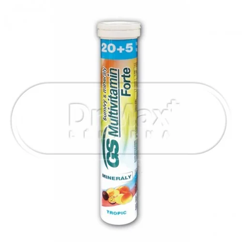 GS Multivitamin s minerály šumivý Forte tropic tbl.20+5