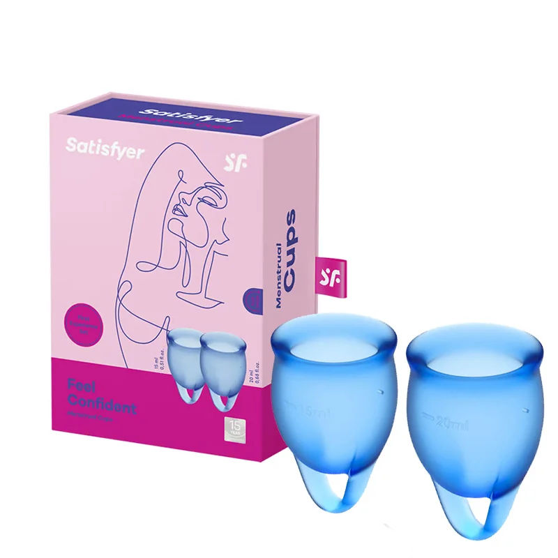 Satisfyer Satisfyer menstr. kalíšek Feel Confident 2ks Dark Blue