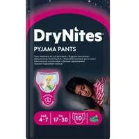 Huggies DryNites Girl 4-7 let 17-30 kg