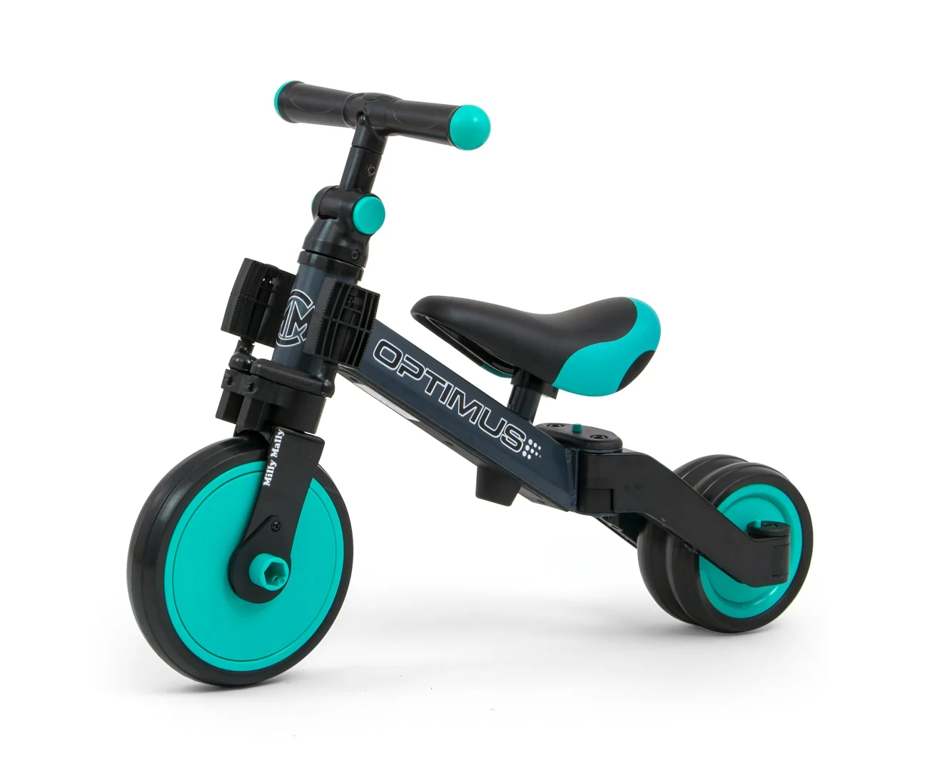 Milly Mally Odrážedlo/tříkolka 3v1 Optimus Mint