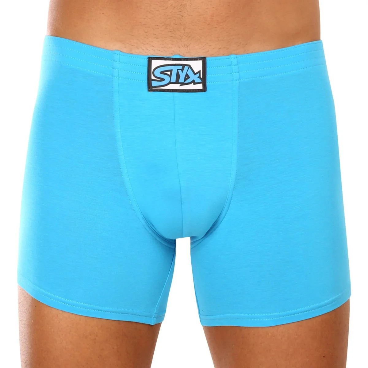 Styx 3PACK pánské boxerky long klasická guma vícebarevné (3F96019) XL