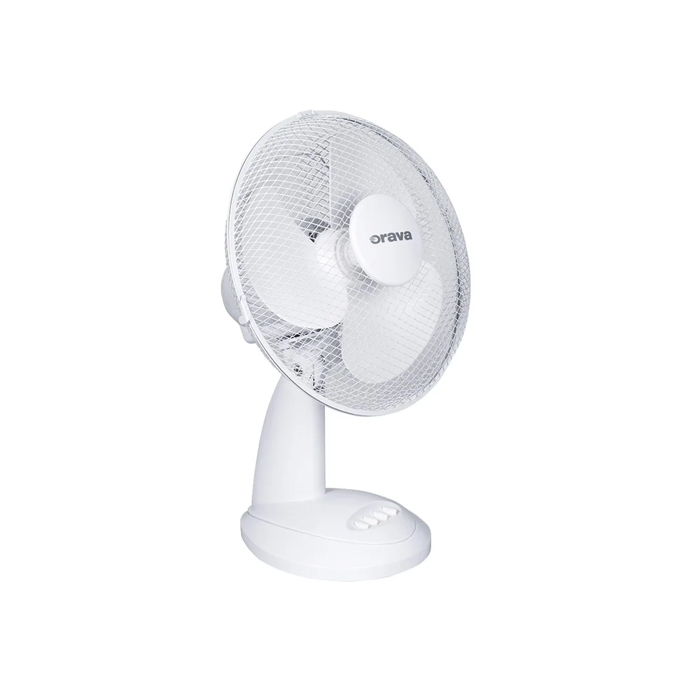 Orava Stolní oscilující ventilátor, bílý