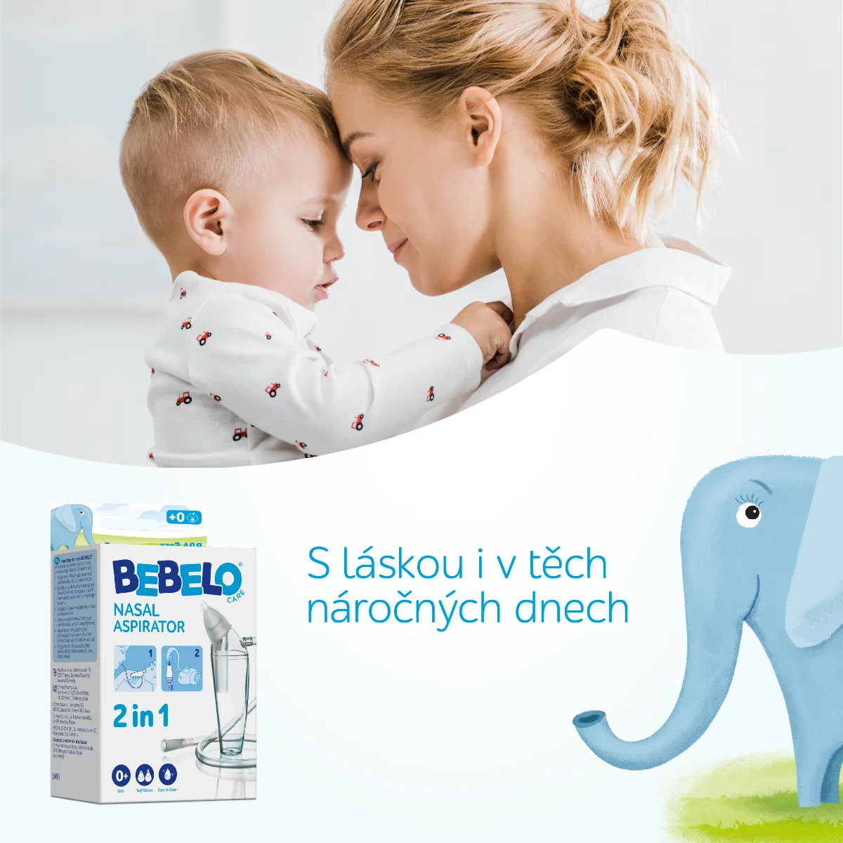 BEBELO Nasal Aspirator nosní odsávačka 1 ks