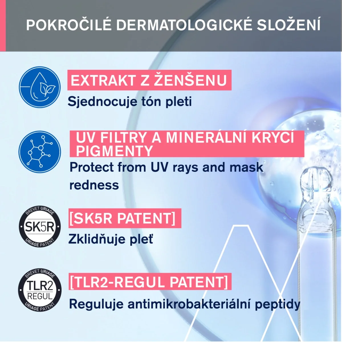 Uriage Roséliane CC Tónovaný krém pro citlivou pleť se sklonem k zčervenání SPF30 40 ml