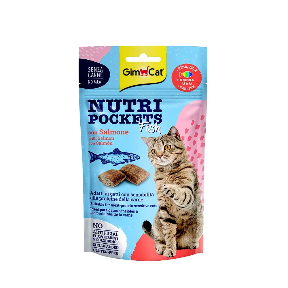 GimCat Nutri pockets losos 60 g