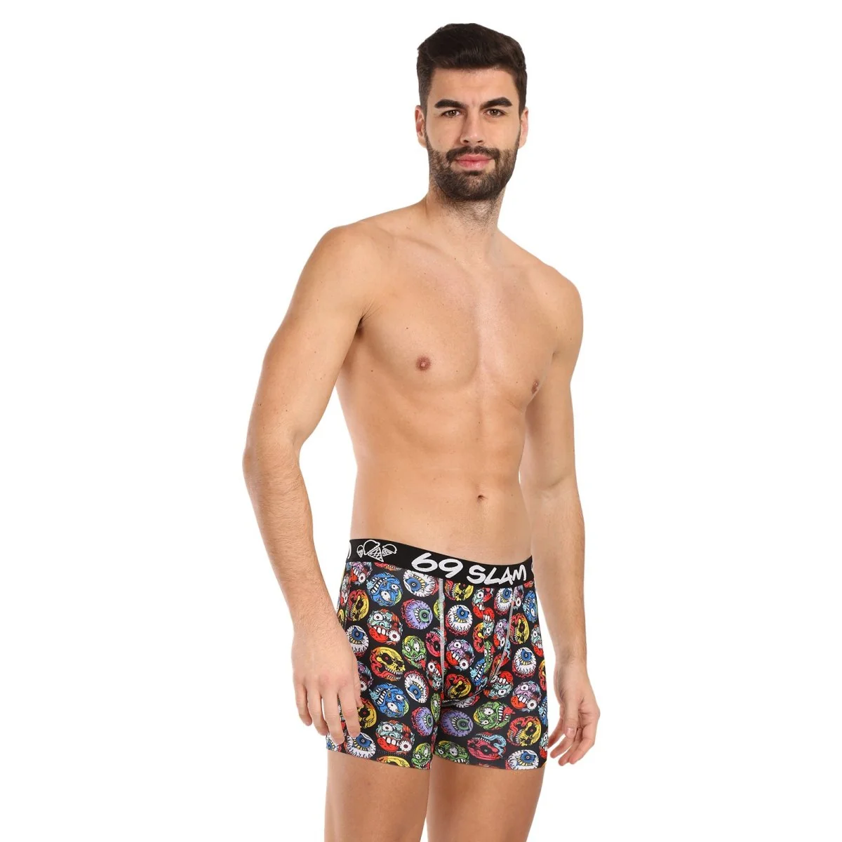 69SLAM Pánské boxerky fit monster ball dylan (MBYMNR-PO) M