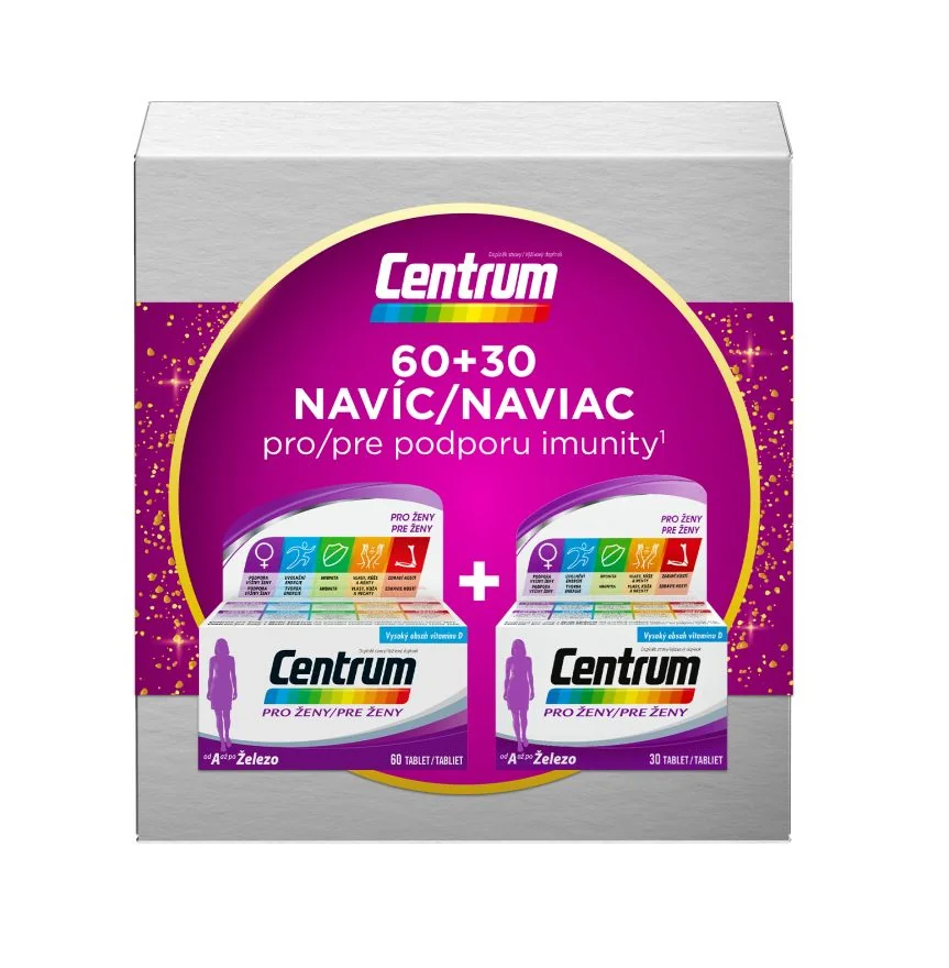 Centrum multivitamín pro ženy 60+30 tablet