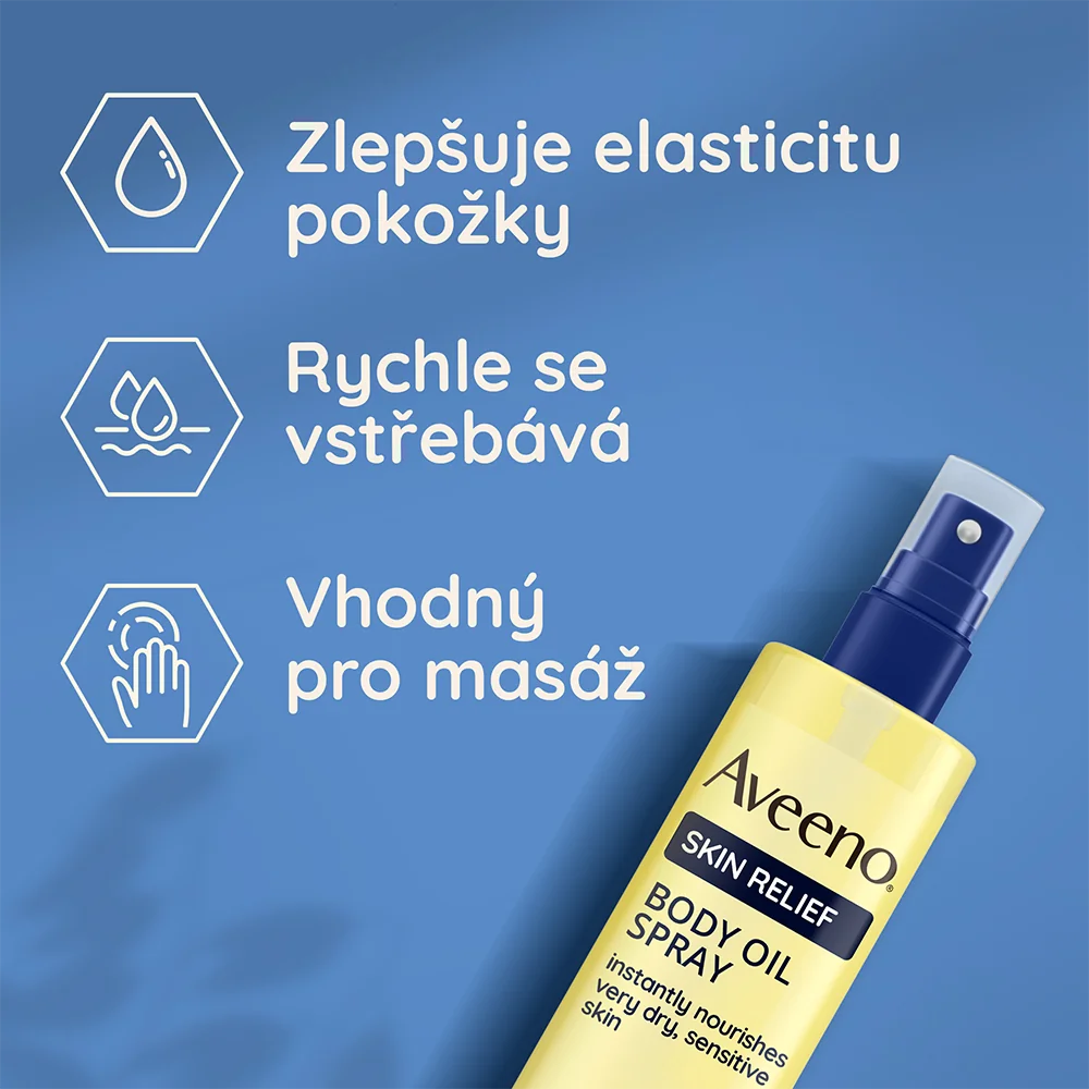 Aveeno Skin Relief Tělový olej ve spreji 200 ml