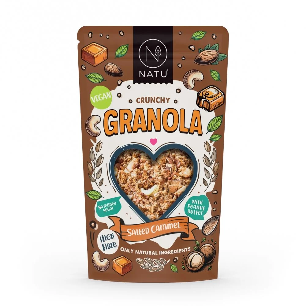 NATU Granola Slaný karamel 400 g