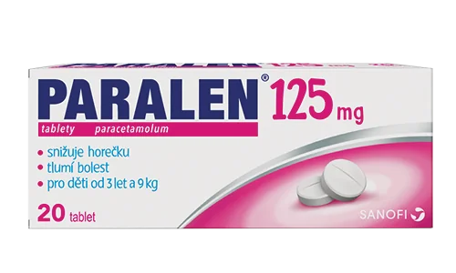 Paralen 125 mg 20 tablet Paralen 125 mg 20 tablet