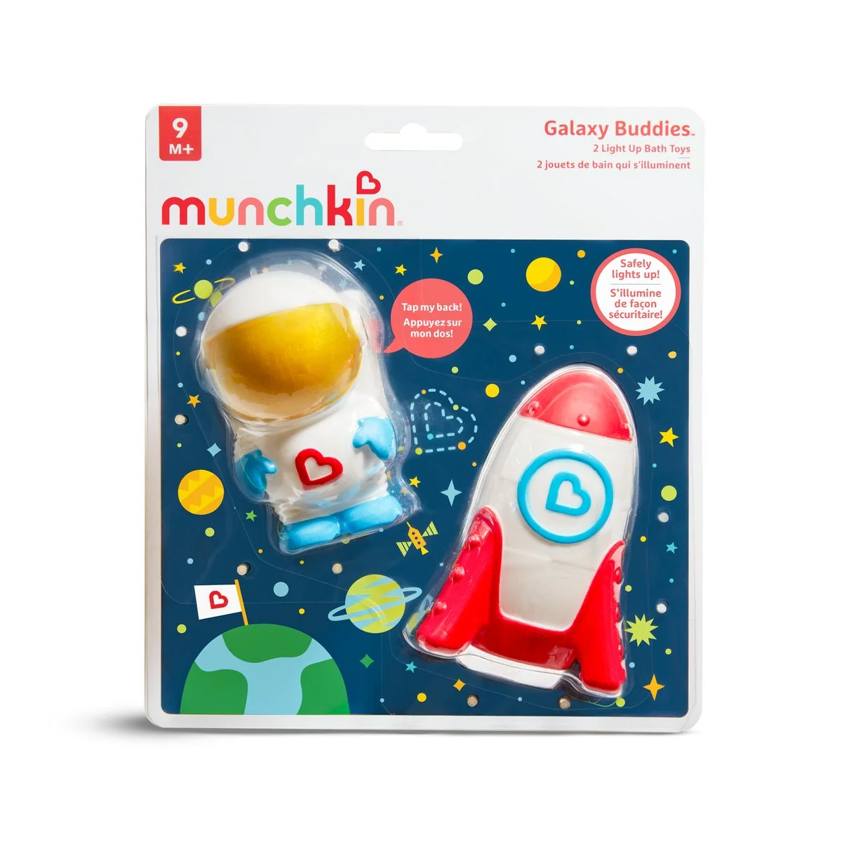 Munchkin Svítící hračka do koupele vesmír
