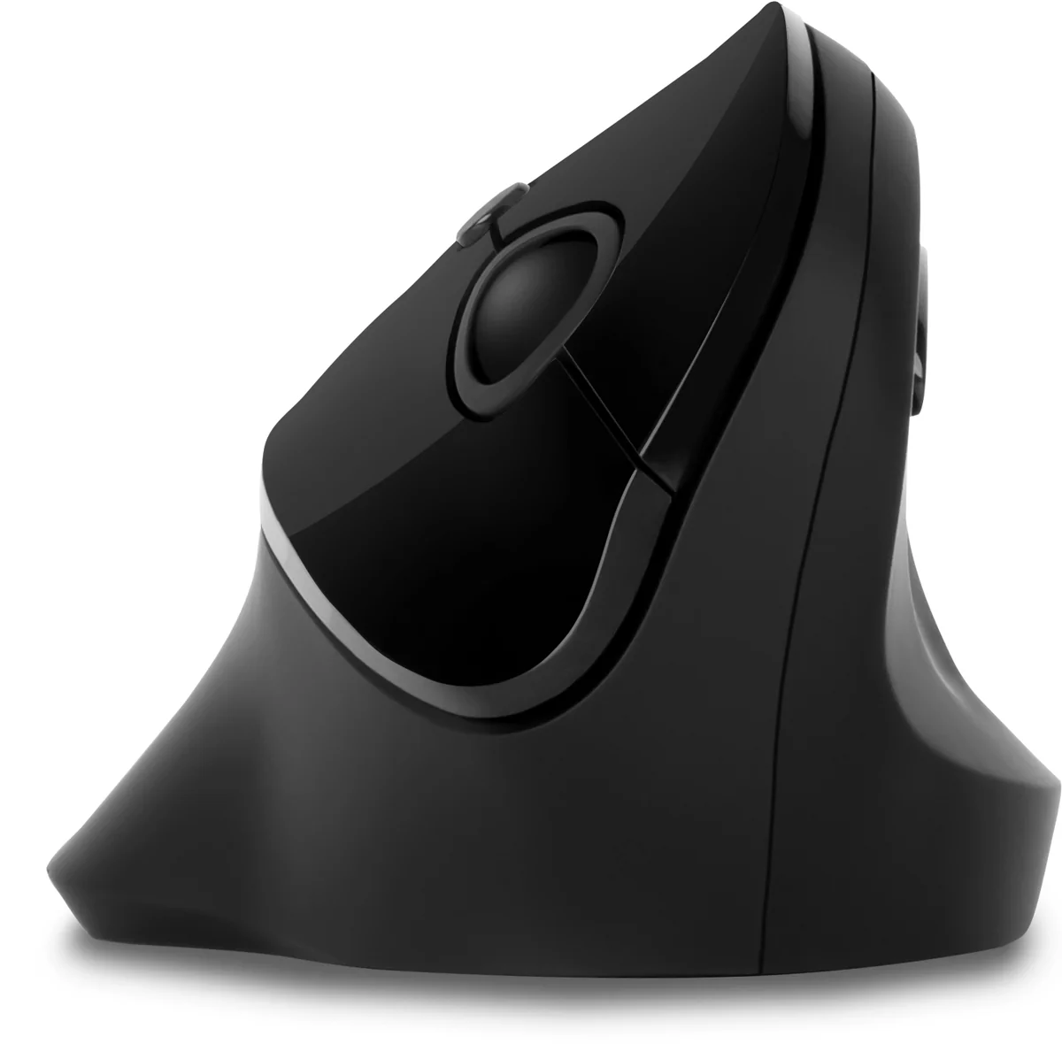 Connect IT For Health Gloss Ergonomická vertikální myš bezdrátová černá