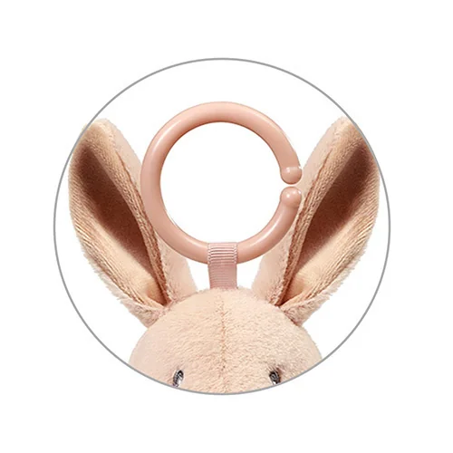 Babyono Závěsná senzorická hračka Rabbit Karo – chrastítko, kousátko