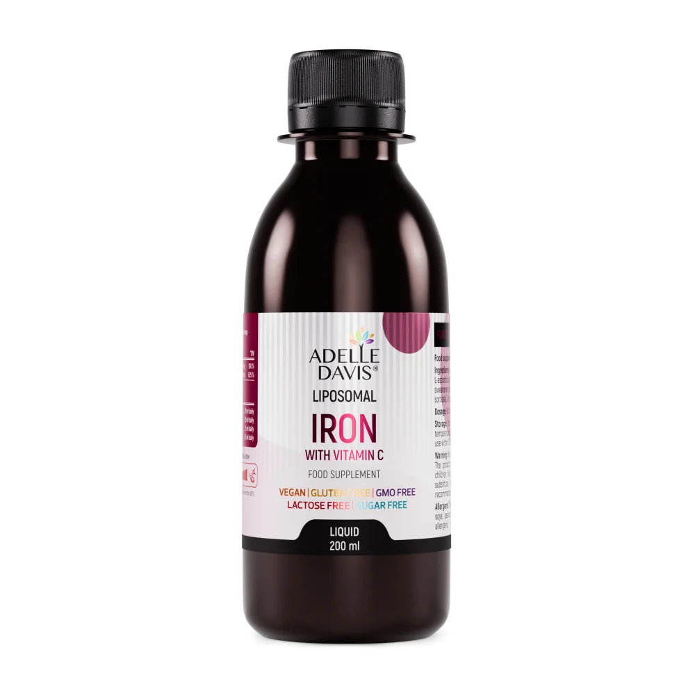 Adelle Davis Lipozomální železo s vitamínem C 200 ml