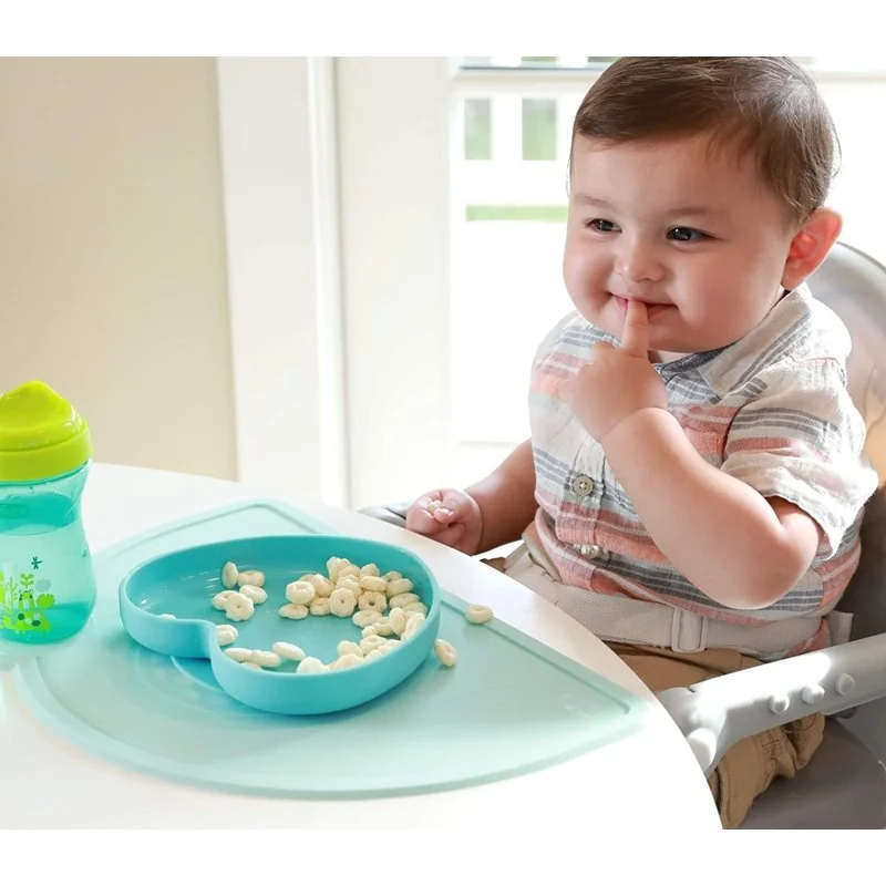 Chicco Prostírání silikonové modrozelená 18m+