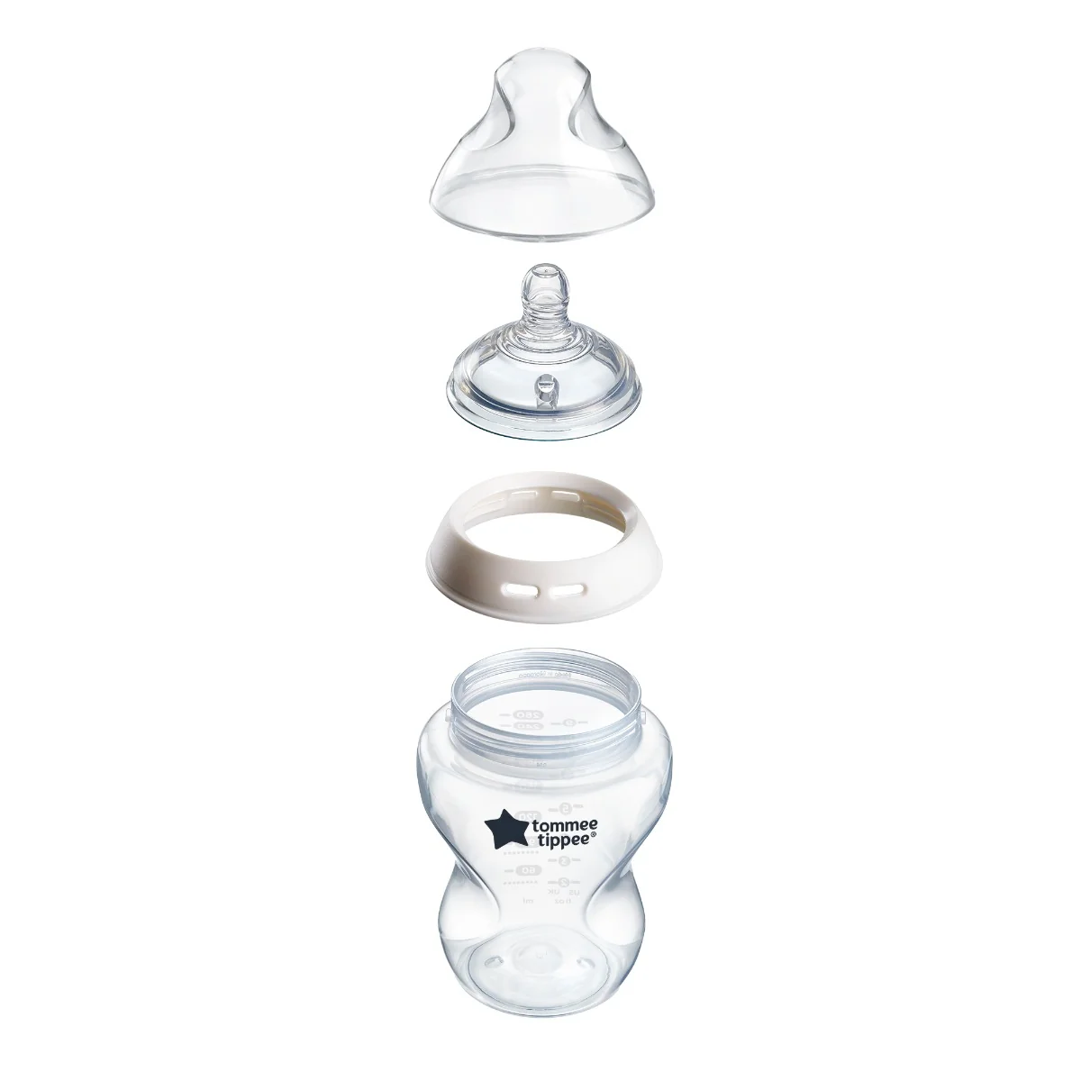 Tommee Tippee Natural Start Samosterilizační kojenecká lahev s Anti-Colic savičkou Pomalý průtok 0m+ 150 ml 1 ks