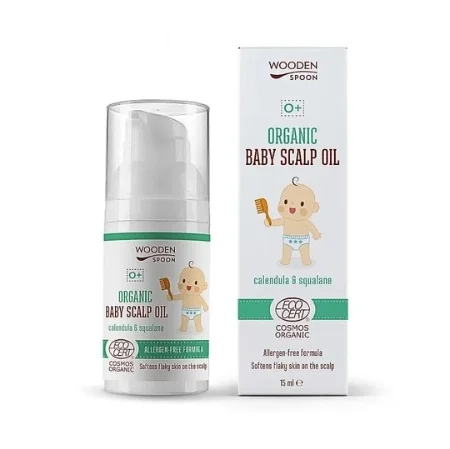 WoodenSpoon Organický olej na dětskou pokožku hlavy 15 ml