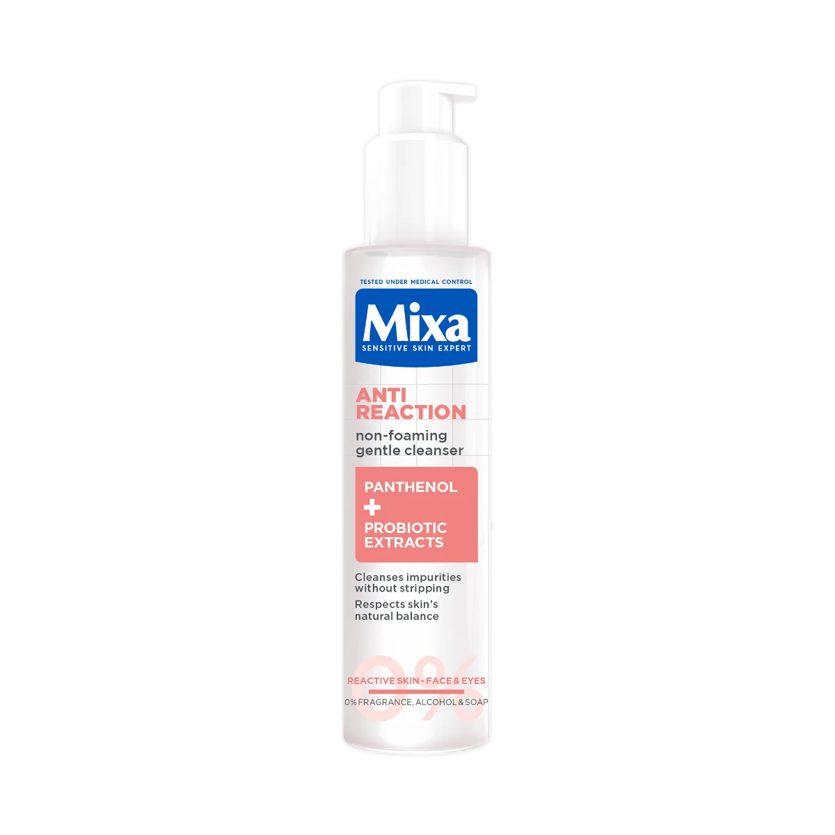 Mixa Anti-Reaction zklidňující nepěnivý čisticí gel 150 ml