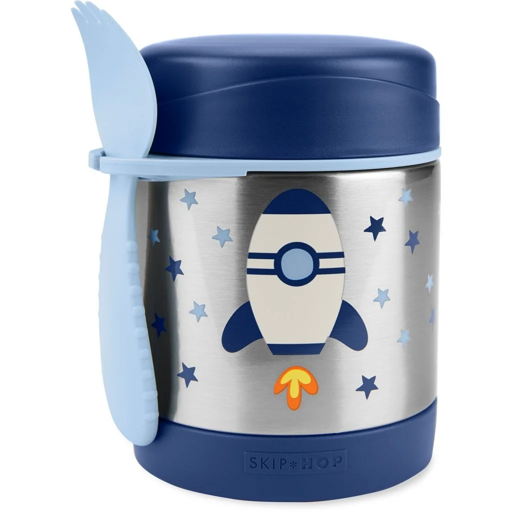 SKIP HOP Spark Style Termoska na jídlo se lžičkou/vidličkou Raketa 325 ml, 3r+ 