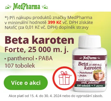 Medpharma nad 399 Kč + Betakaroten (duben 2024)