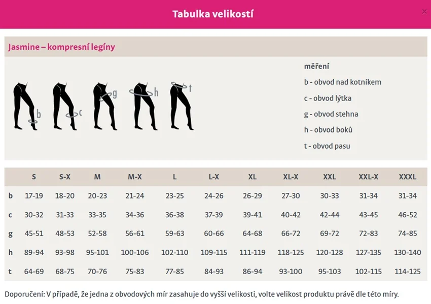 MAXIS SHAPEWEAR Jasmine kompresní legíny vel. L 1 ks bílá