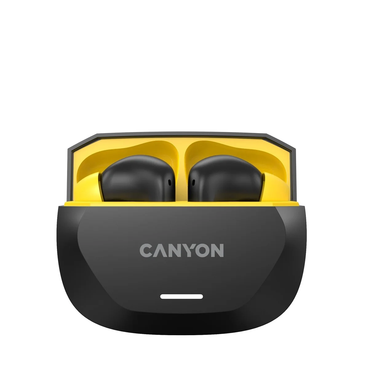 Canyon Bezdrátová stereo sluchátka True wireless Hexagon 7, černo/žlutá