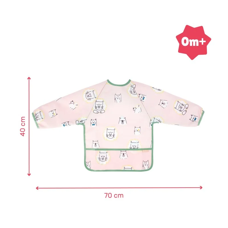 Badabulle bryndák s rukávkama Soft Pink