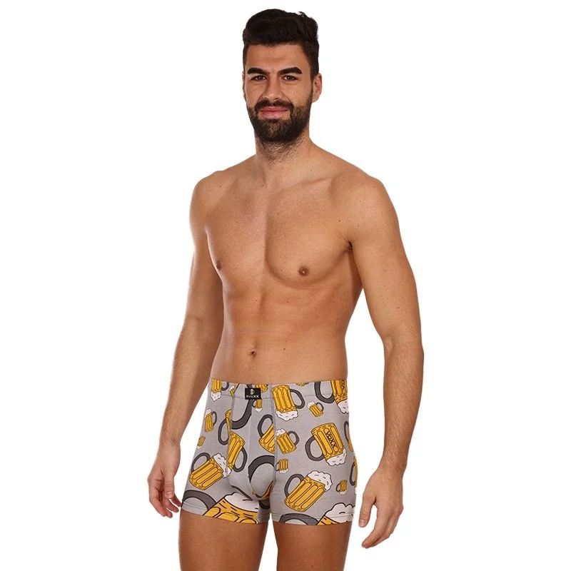 VoXX Pánské boxerky vícebarevné (Kevin-beer/big light grey) M