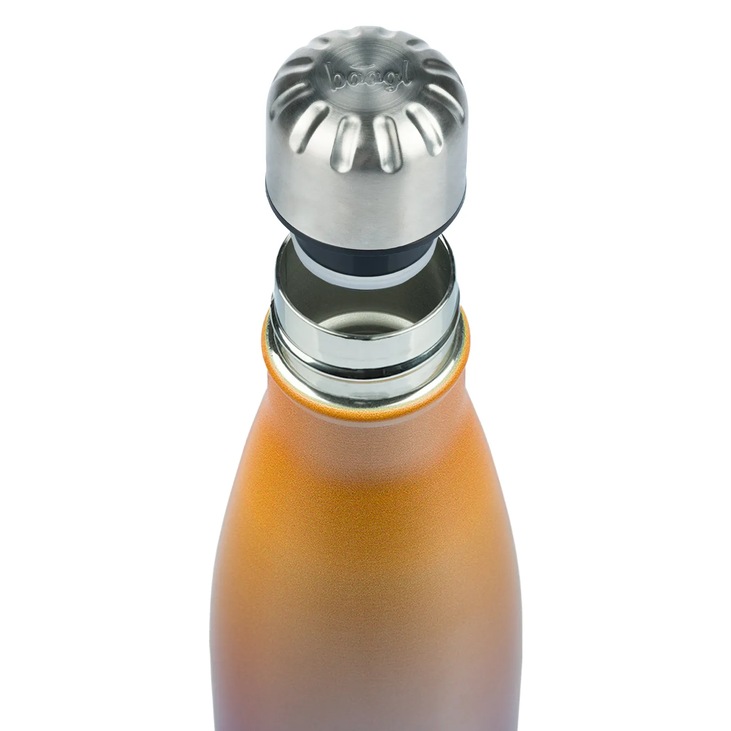 Baagl Termoláhev s kovovým víčkem Gradient žluto-fialová, 500 ml