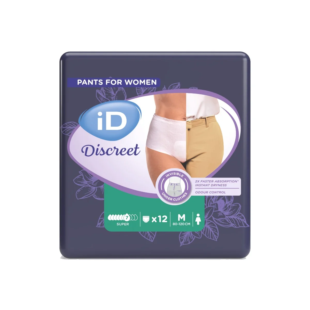 iD Discreet Pants Medium Super absorpční kalhotky 12 ks