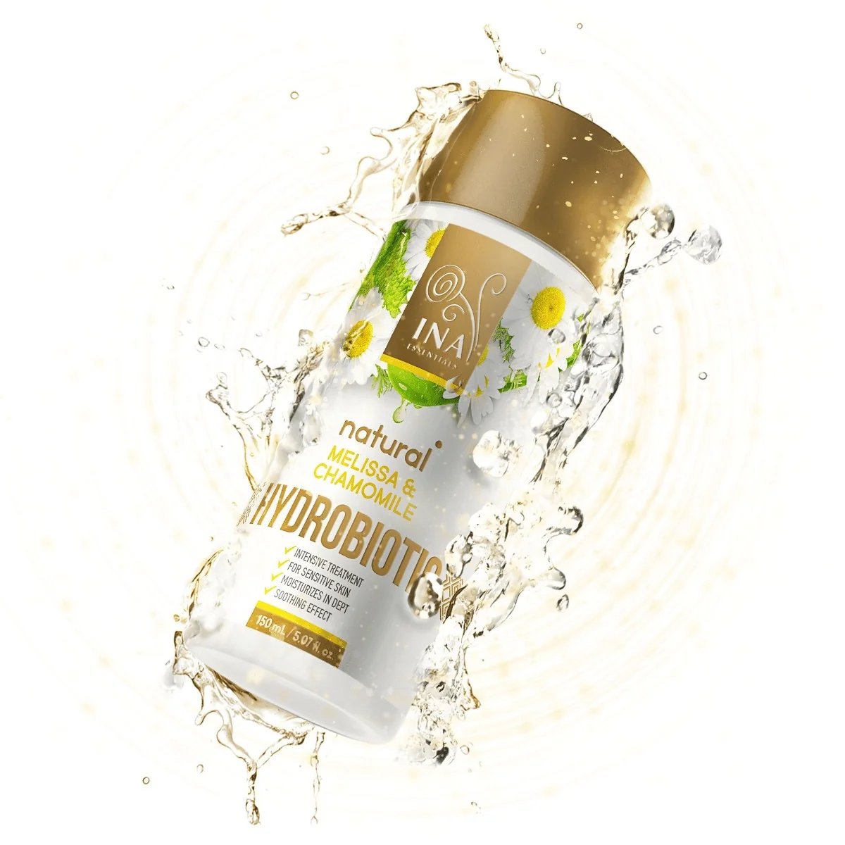 InaEssentials Hydrobiotic Zklidňující péče Heřmánek & Meduňka 150 ml