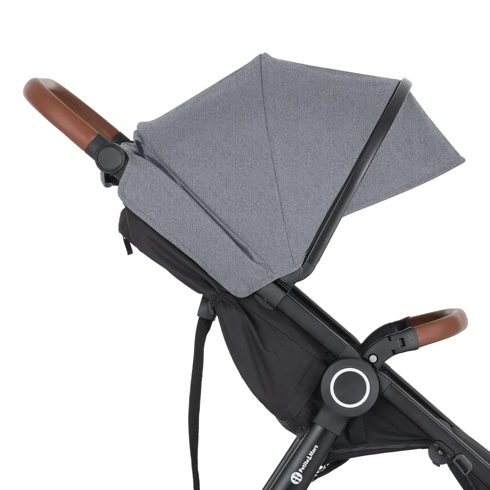 Petite&Mars Stříška ke kočárku Street2 Ultimate Grey 