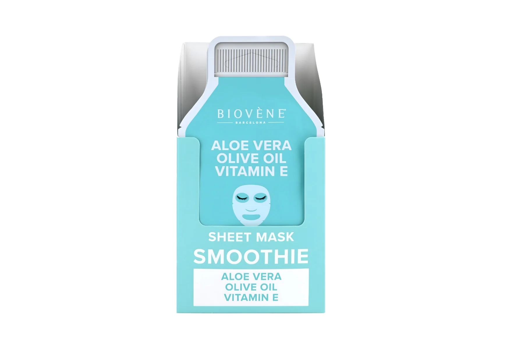 BIOVÉNE Aloe Vera + Vitamin E Dewy-Fresh plátýnková maska 25 ml
