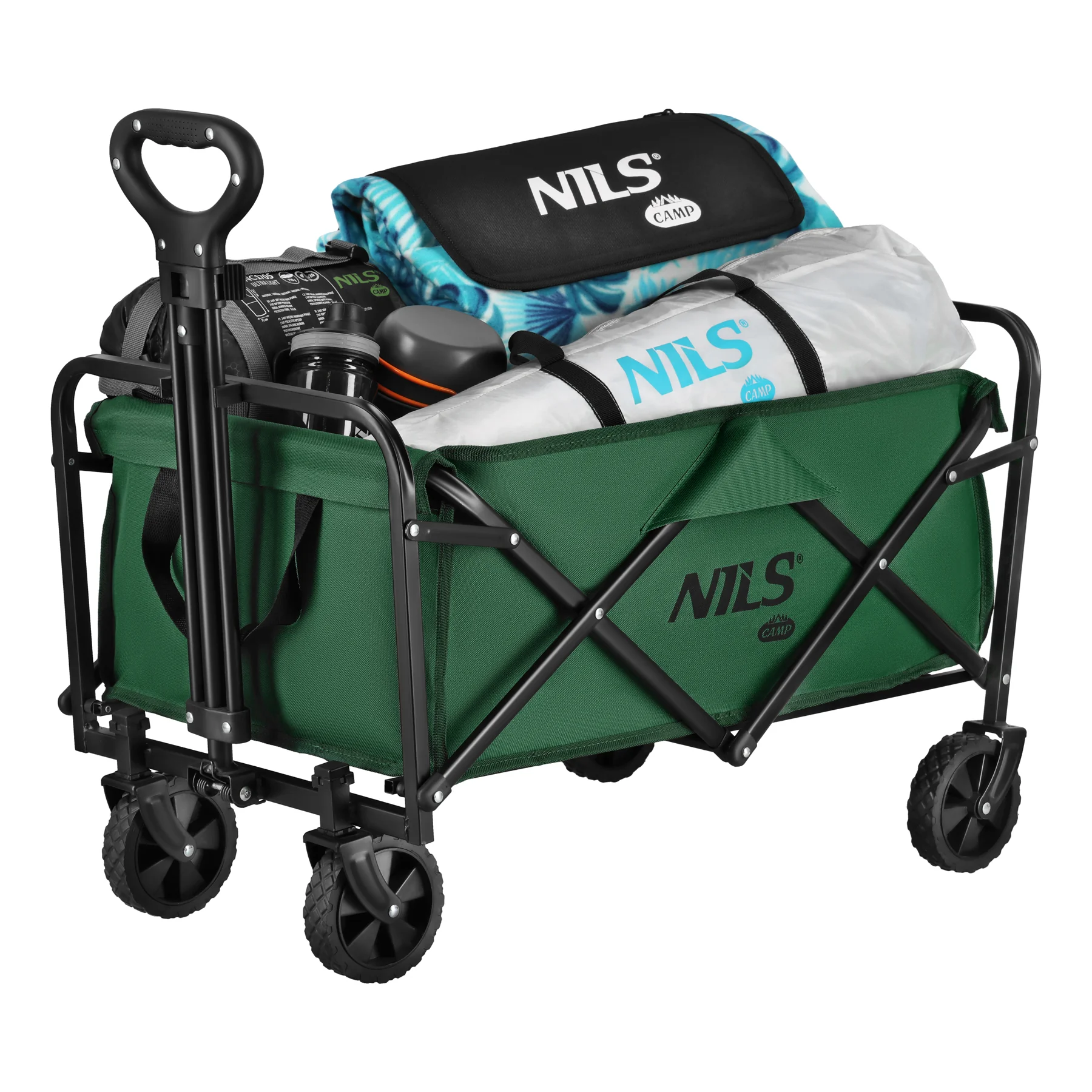 Nils Skládací kempingový vozík NC4306 zelený